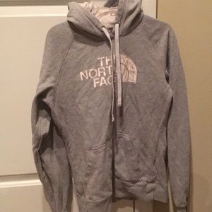 North face gray hoodie